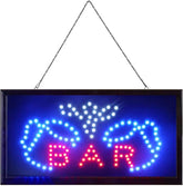 Bar LED Neon Sign Light W/ 2 Beer Cup 48*25cm Ready-Made LED Signs