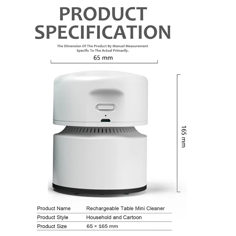 Rechargeable Portable Mini Desktop Vacuum Cleaner Powerful Sweeping Desk Table YS195-1 YS192-1