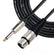 XLR Female to TS 6.35mm 6.5mm Male Mono Cable AV Cables