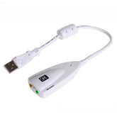 USB Virtual 7.1 Channel 3D Audio External Sound Card Adapter LS67 PC Accessories