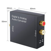 Toslink Cable Optical to RCA Stereo Digital to Analogue Converter LS50 AV Adapters