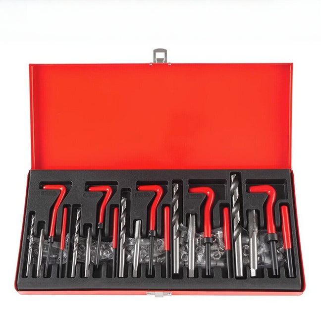 131-Piece Helicoil Kit HSS Thread Repair Drill Metric Set Heli Coil T ...