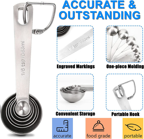6PCS Measuring Spoons Set Tools Set Gadgets