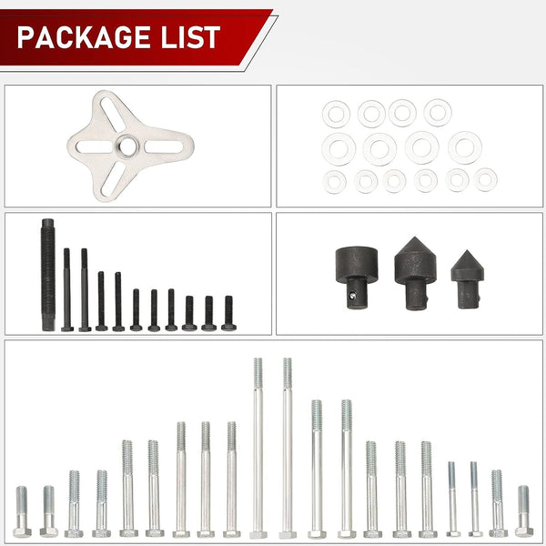 46pc Harmonic Balancer Tool Kit For Steering Wheel Gear Puller Set (JS77)