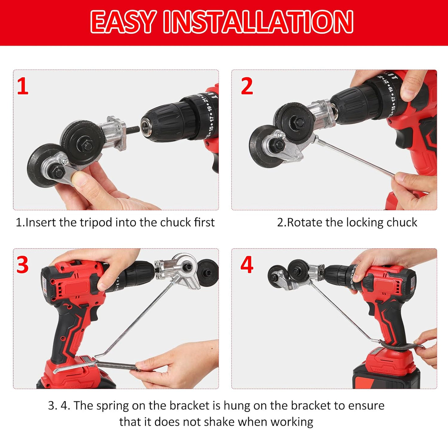 Electric Drill Plate Cutter Refitting Plate Shears Tool (JS78)