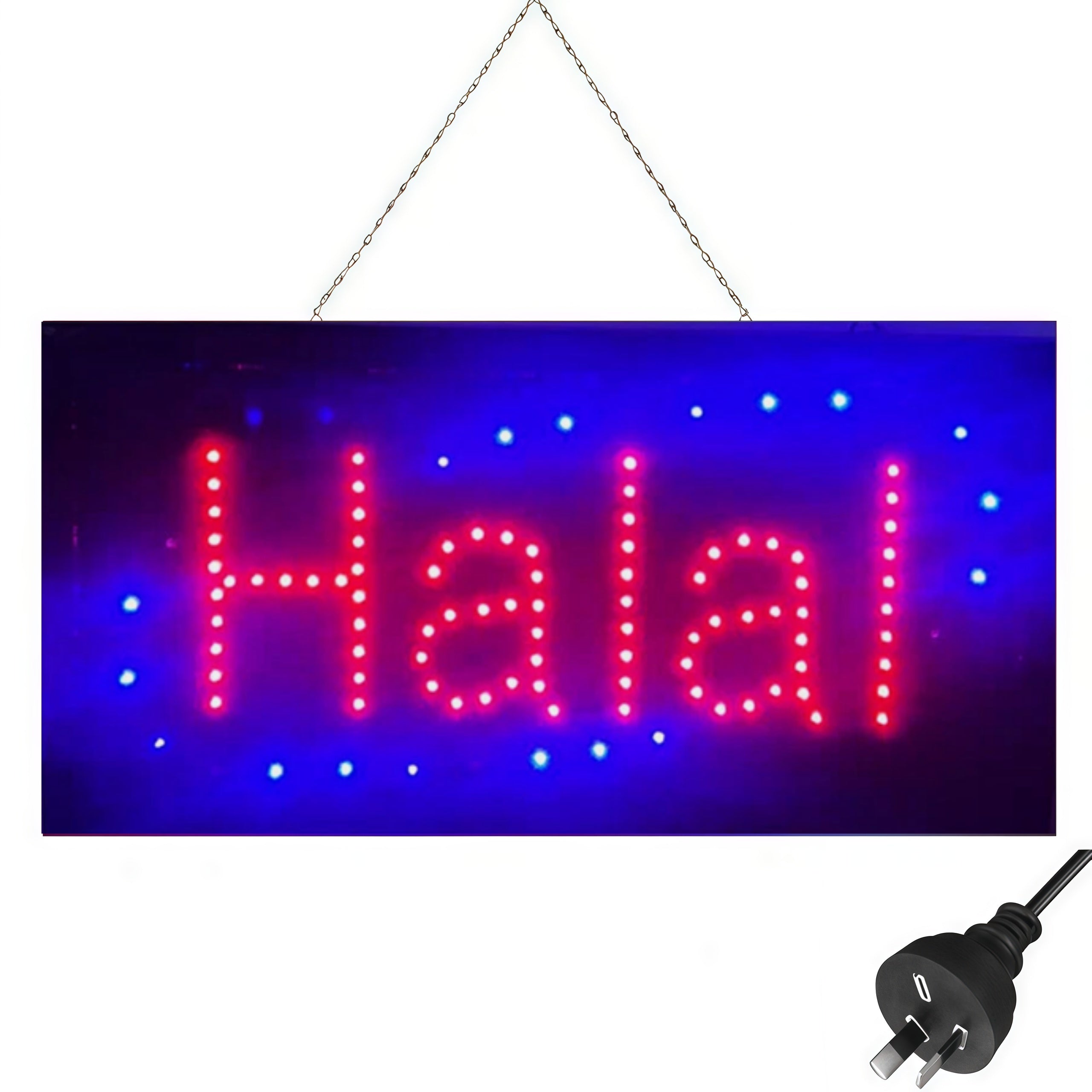 Halal LED Neon Sign Light For Restaurant Bar House Home 48*25cm AU Pl ...