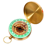 Portable Classic Brass Survival Camping Compass QS144 Outdoor Gear