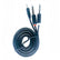 1.5M 3.5mm AUX 1/8" TS Mono to Dual 6.35mm Mono 1/4" TS Y Splitter Cable BS04 AV Cables