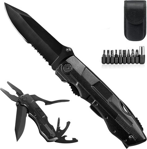 Steel Multitool Camping Tool All in one Screwdriver Folding Pliers Pocket Knife FS51
