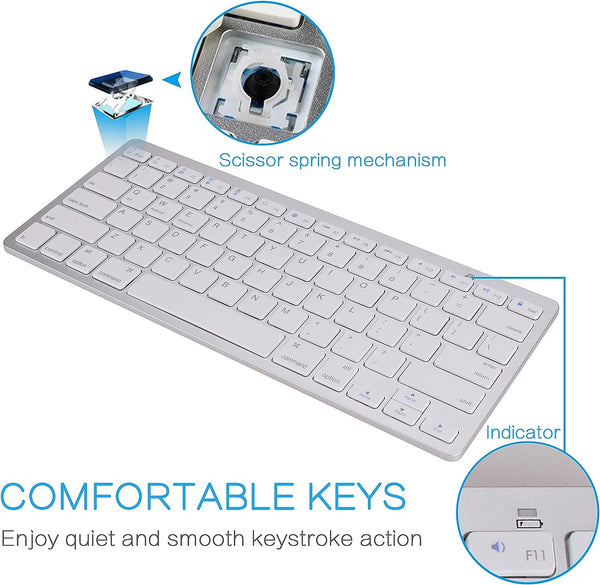 Bluetooth Mini Keyboard Wireless For ISO Windows Andrew