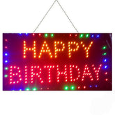 LED NEON HAPPY BIRTHDAY Sign 55CM X 33CM Ready-Made LED Signs