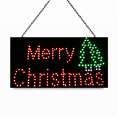 Merry Christmas LED Sign 55cm x 33cm Ready-Made LED Signs