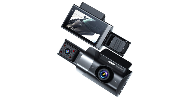 3 CH Dash Cam WIFI GPS 4K Front Cabin Car Triple Camera (QS200) IR Night Vision For car Pros