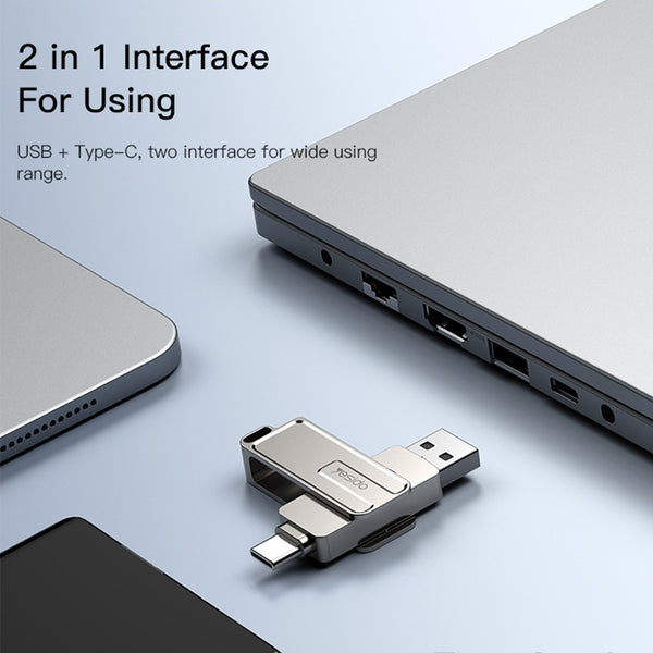USB C USB Flash Drive 64G 128G Type C 2 In 1 USB 3.0 Memory Stick For PC Android
