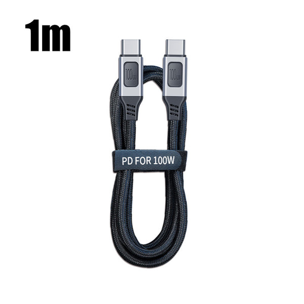 100W Type C to USB C Fast Charging PD Cable 5A QC4.0 For Andriod Mac Pad Phone