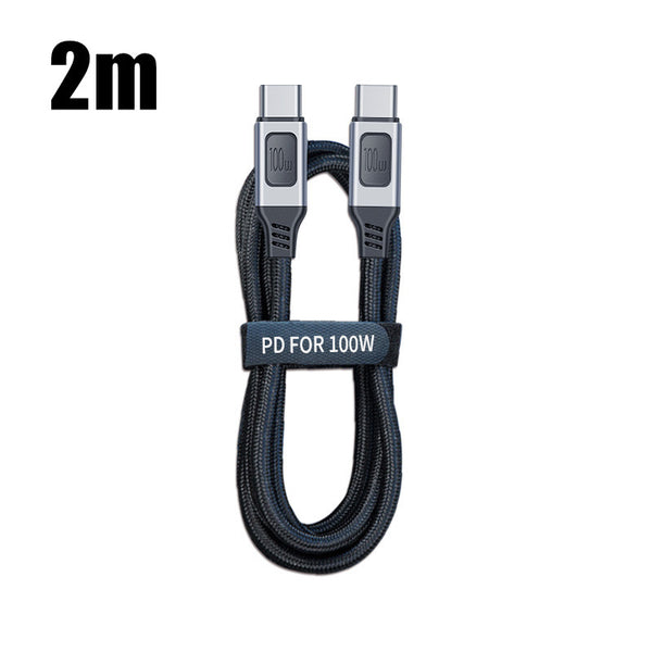 100W Type C to USB C Fast Charging PD Cable 5A QC4.0 For Andriod Mac Pad Phone