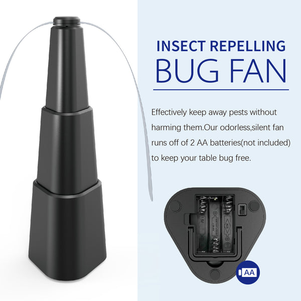 Automatic Fly Fan Trap Fly Repellent Fan Keep Flies Bugs For BBQ Gadgets