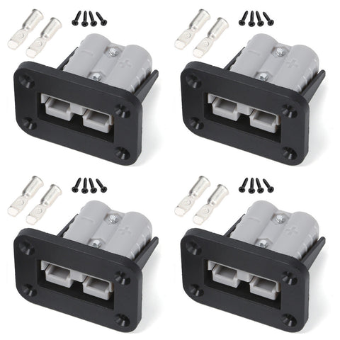 4PCS of Anderson Plug 50Amp With Mounting Bracket for Caravan For Car Pros (JS80)