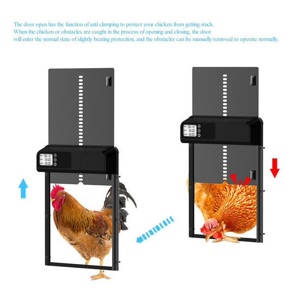 Automatic Waterproof Digital Chicken Coop Door W/Timer Tools