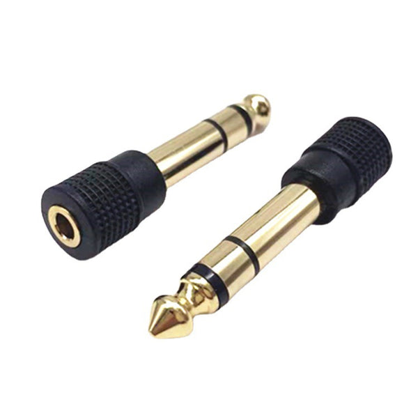 3.5mm Female to 6.35mm 1/4" Male Stereo Audio Jack Adapter Converter Connector (M68)