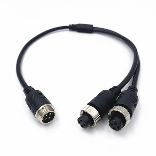 4Pin Video Splitter Cable (SS06) Wire For Bus Truck Reversing Rear Camera 40cm