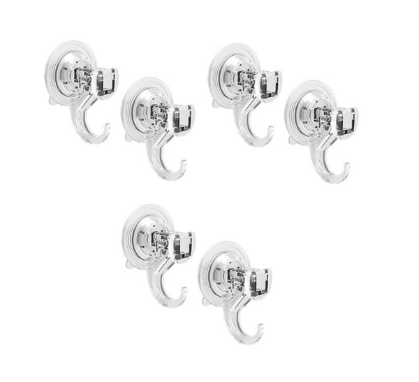 Heavy Duty Suction Cup Hooks (FS04) Removable & Reusable Hold 3KG Tools