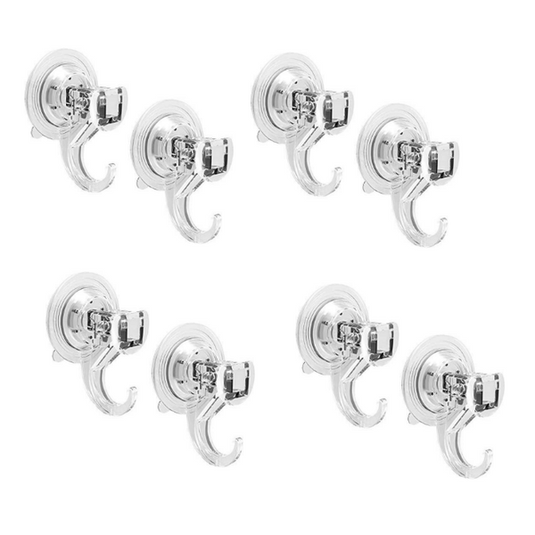 Heavy Duty Suction Cup Hooks (FS04) Removable & Reusable Hold 3KG Tools