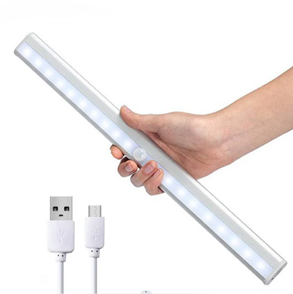 USB Rechargeable 20 LED Under Cabinet Light (HS68) PIR Motion Sensor Light W/ Magnets Gadgets