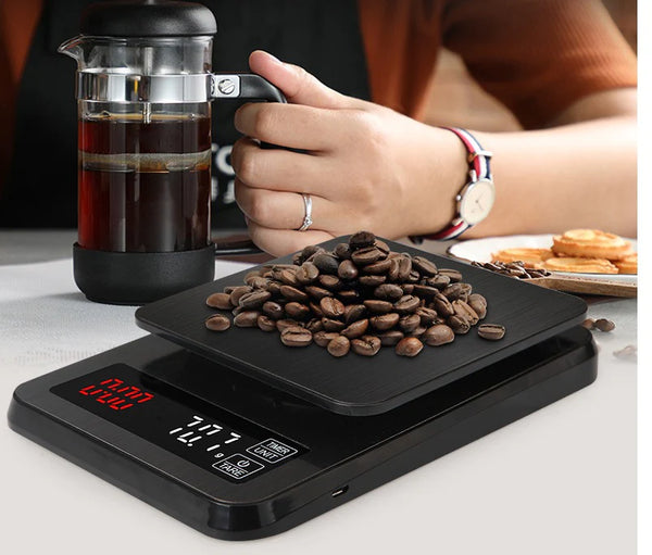 LED Electric Kitchen Scale Coffee Scale W/ Timer (QS65) High-precision 3kg/0.1g