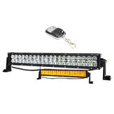 120W 40LED White & Amber Light Bar w/ Remote Car Accessories