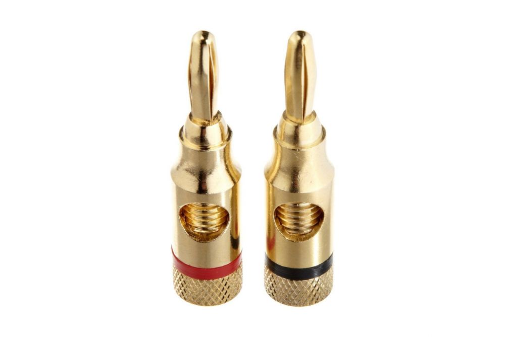 10 Pair 4mm Banana Plug Gold Plated Musical Audio Speaker Cable Wire Connector (10*M24+M25)