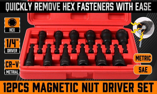 Magnetic Nut Driver 12Pcs Set (VS25)