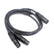 1 XLR Female to Dual XLR Male Balanced Splitter Lead 0.5M 1M 3M AV Cables