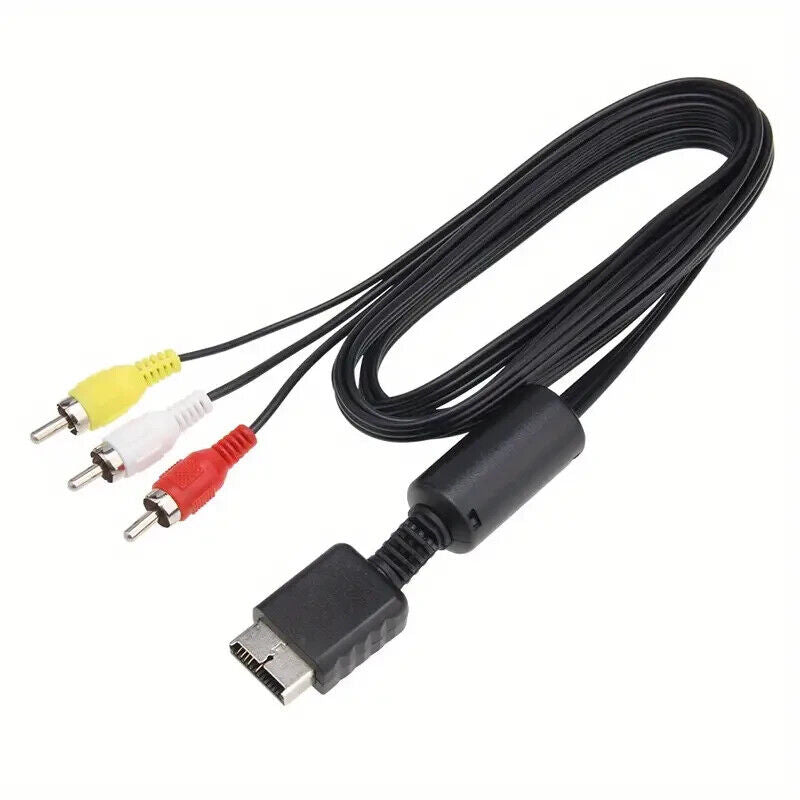 TV AV RCA Audio & Video Cable For SONY PlayStation 1 2 3 Lead Cord JS2
