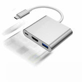 Type-C to Female USB-C HUB HDMI KS63-1 4K HD Data Charge Cable 3 in 1 Adapter