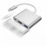 Type-C to Female USB-C HUB HDMI KS63-1 4K HD Data Charge Cable 3 in 1 Adapter
