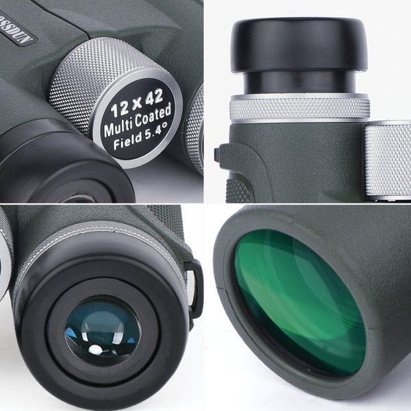 Bossdun 12X42mm Binoculars Multi Coated 18mm Large Eyepiece