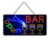 60x30cm Epoxy Resin OPEN BAR LED Sign Ready-Made LED Signs