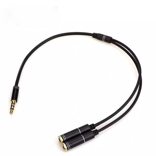 AUX 3.5mm 1M to 2F Splitter Cable for Headphone Microphone AV adapters