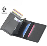 RFID Blocking PU Credit Card Holder Auto-eject Men Wallet Money Cash Clip Purse Home Essentials