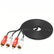 Gold Plated 2 RCA to 2 RCA Male To Male AV Cables