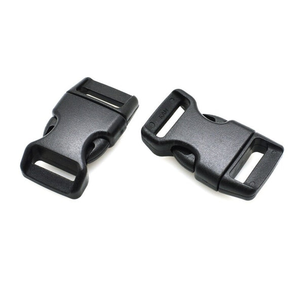 10pcs 28*10*5mm Plastic Side Quick Release Buckles For Webbing Bag Strap Clips Black Tools