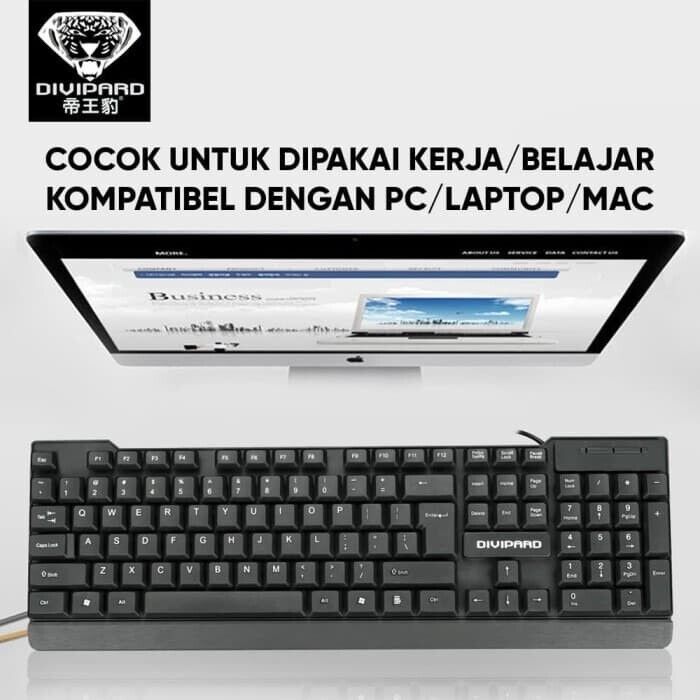 USB Wired Keyboard Black Corded D310 Multimedia KeyBoard Plug & Play For PC pros NS51