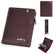 Men's Slim RFID Wallet Short Bifold Coin Purse with Zipper Business Style Home Essentials