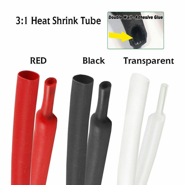Heat Shrink Tube Dual Wall Heat Shrink Tubing 3:1 Glue Inside Fast Wrap Tools