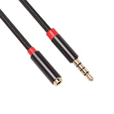 Premium 3.5mm Jack Audio Aux Extension Cable Cord Male to Female 4 Pole 2m 3m