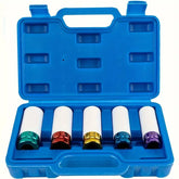 5Pcs Alloy Wheel Nut Impact Socket Set Automotive Tools