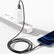 Baseus 2m USB Data Charging Cable 2.4A Black For iPhone iPad Mobile Accessories