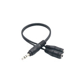 3.5mm Aux Earphone 1 Male to 2 Female Y Splitter Cable AV Adapters