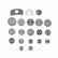 22Pcs Brake Caliper Wind Back Compressor Kit Automotive Tools